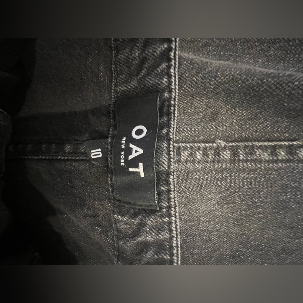 OAT—Black Denim Button-Front Dress - Picture 4 of 8